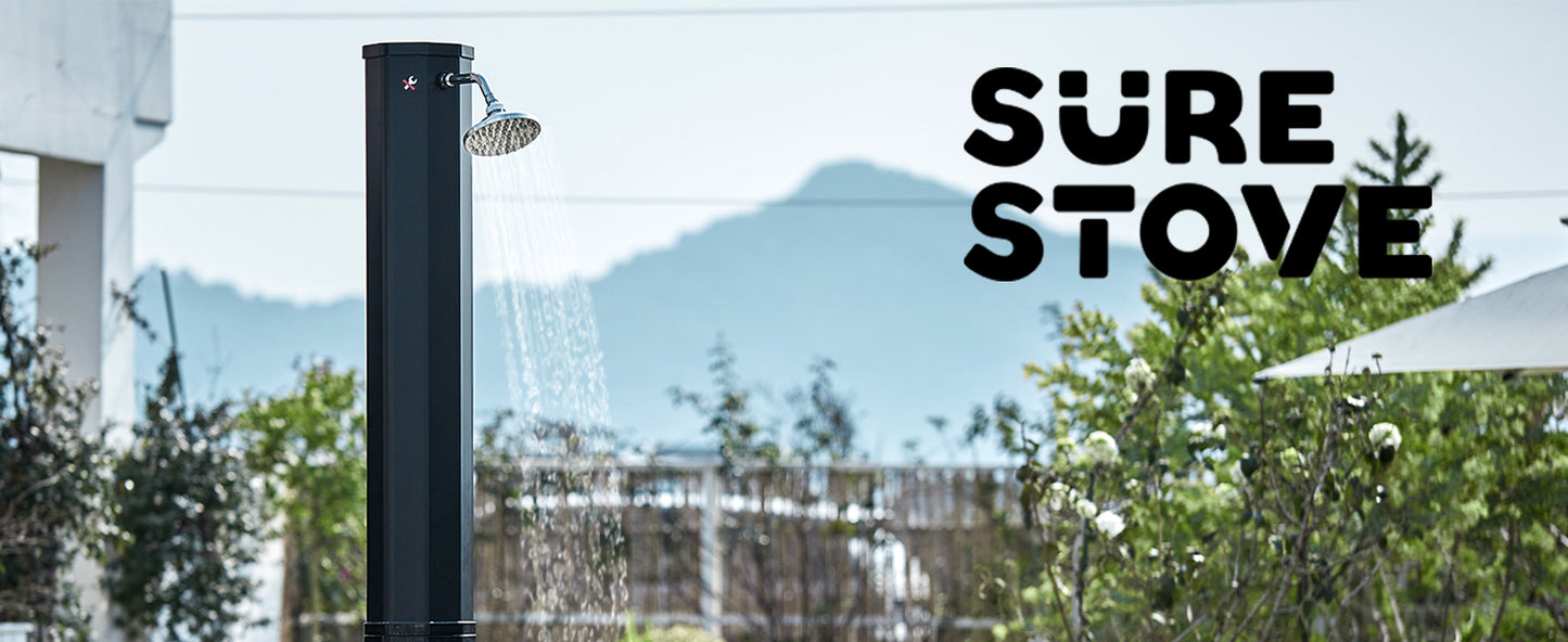 16 Gallon Outdoor Solar Shower with Shower Head and Foot Shower Tap
