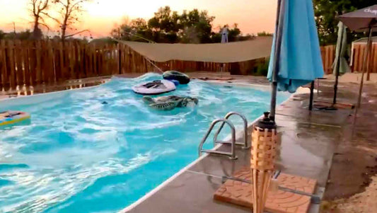 Pools Versus Earthquakes: Videos That Went Viral