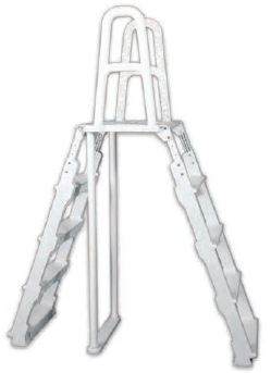 Above Ground Pool A-Frame Heavy Duty Ladder with Barrier